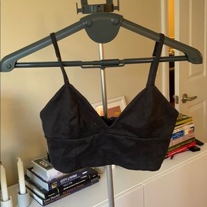Talula Grey Suede Bra Top